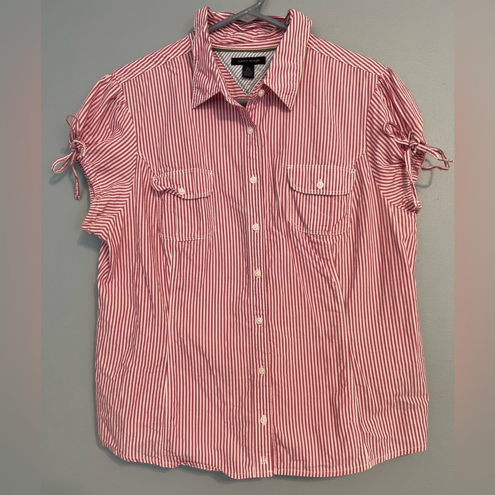 Tommy Hilfiger Pink Stripe Button-down